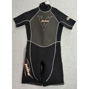 Jobe Youth Large Shorty Wetsuit Black Gray 2mm Back Zip Watersports Surf Ski